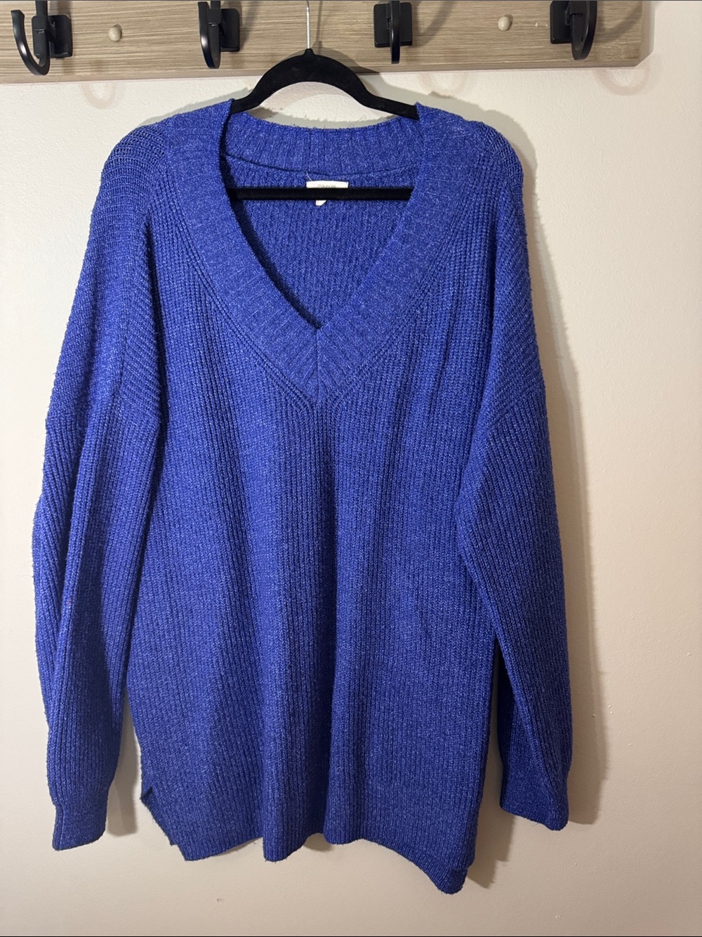 Maurices Royal Blue V-Neck Ribbed Sweater